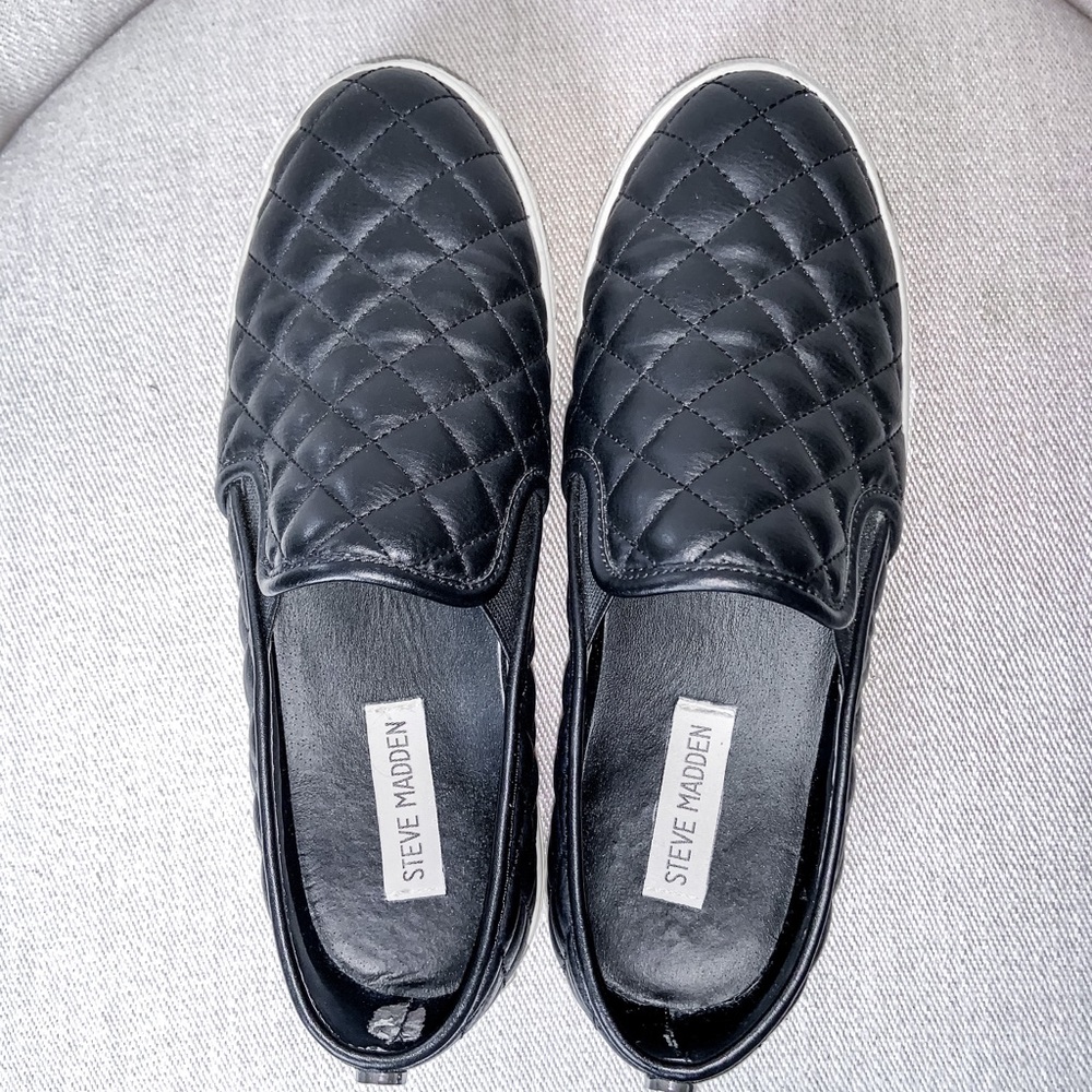 Steve Madden Ecentrcq Slip On Casual Shoe Black